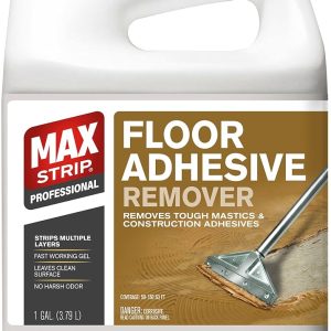 Max Strip Ground Adhesive Remover – 1 Gallon – Skilled Quick-Performing Gel for Stripping A number of Layers – Successfully Removes Cussed Mastics and Building Adhesives -…