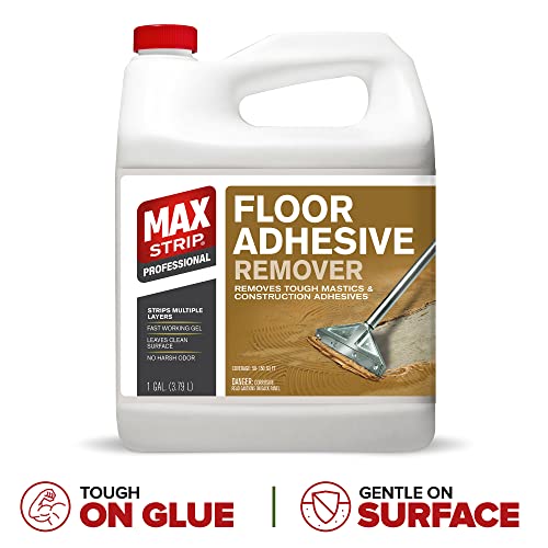 Max Strip Ground Adhesive Remover - 1 Gallon - Skilled Quick-Performing Gel for Stripping A number of Layers - Successfully Removes Cussed Mastics and Building Adhesives -...