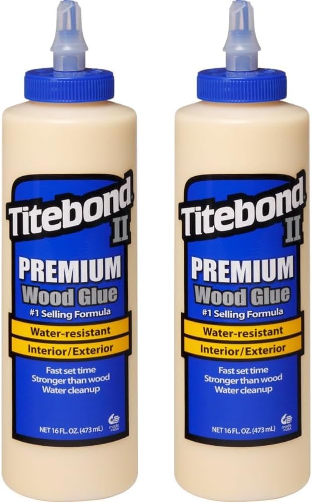 Titebond 5004 II Premium Wooden Glue, 16 oz – Set of two