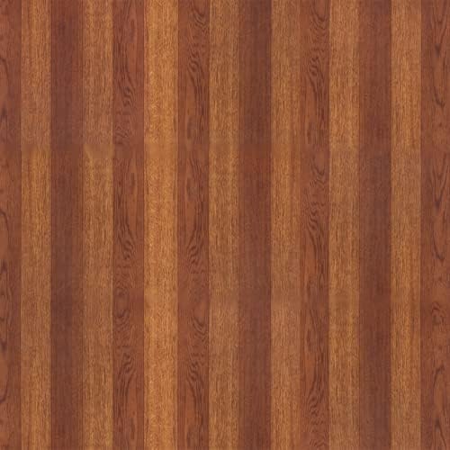 Tivoli Peel and Stick Vinyl Ground Tiles - 45 Tiles, 12" x 12", Medium Oak Plank Design - Simple DIY Flooring for Kitchens, Eating Rooms, Bedrooms, Basements, and Bogs